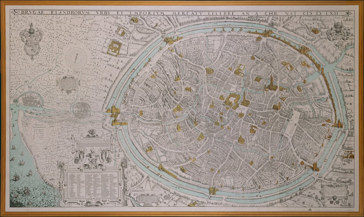 Die Stadt Brügge von Marcus the Elder Gheeraerts
