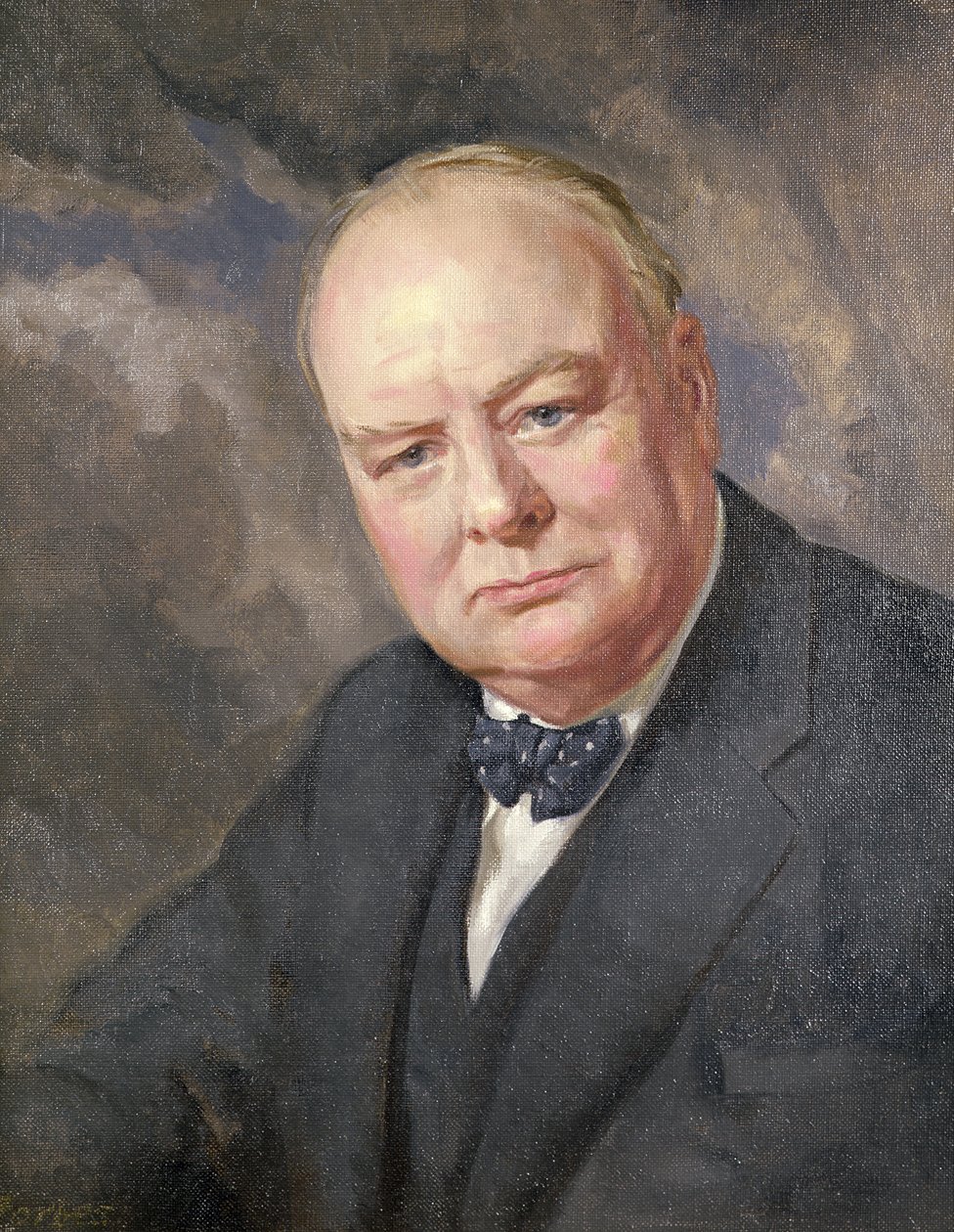 Porträt von Winston Churchill von Margery Forbes