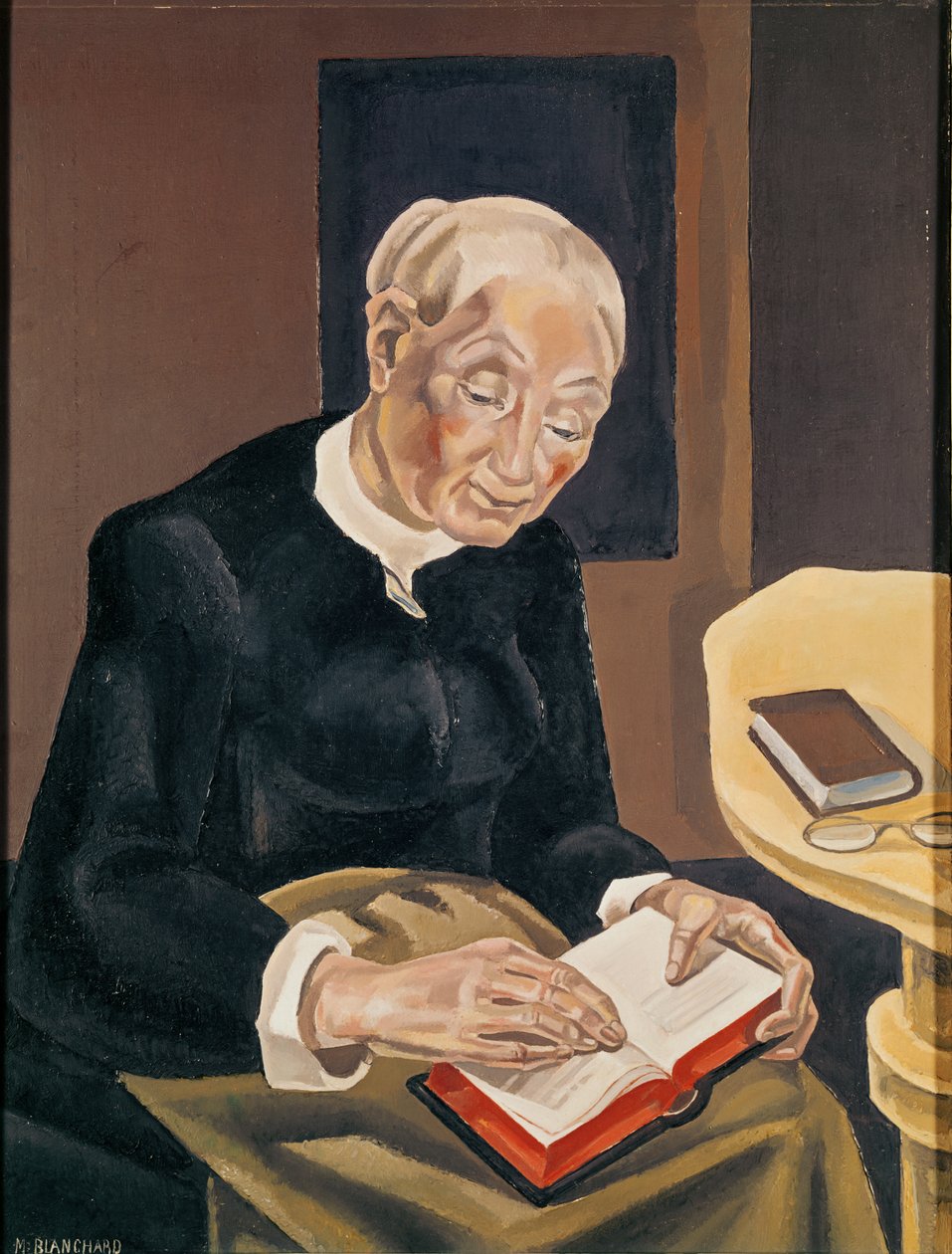 Der weißhaarige Leser von Maria Blanchard