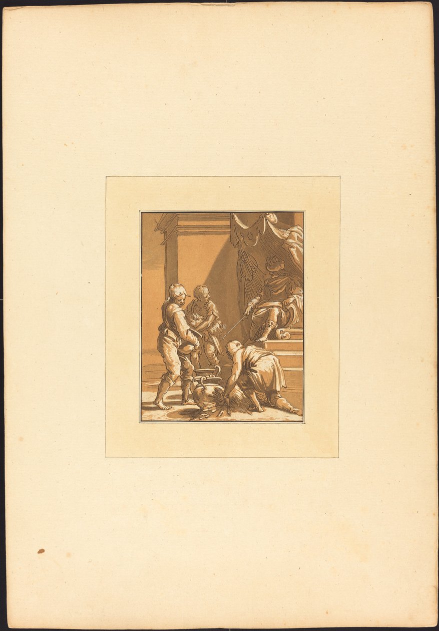 Römisches Opfer von Maria Catharina Prestel after Abraham Bloemaert