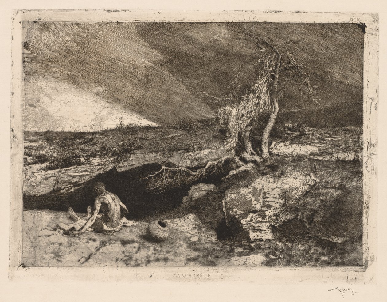Anachoret von Mariano José María Bernardo Fortuny y Carbó