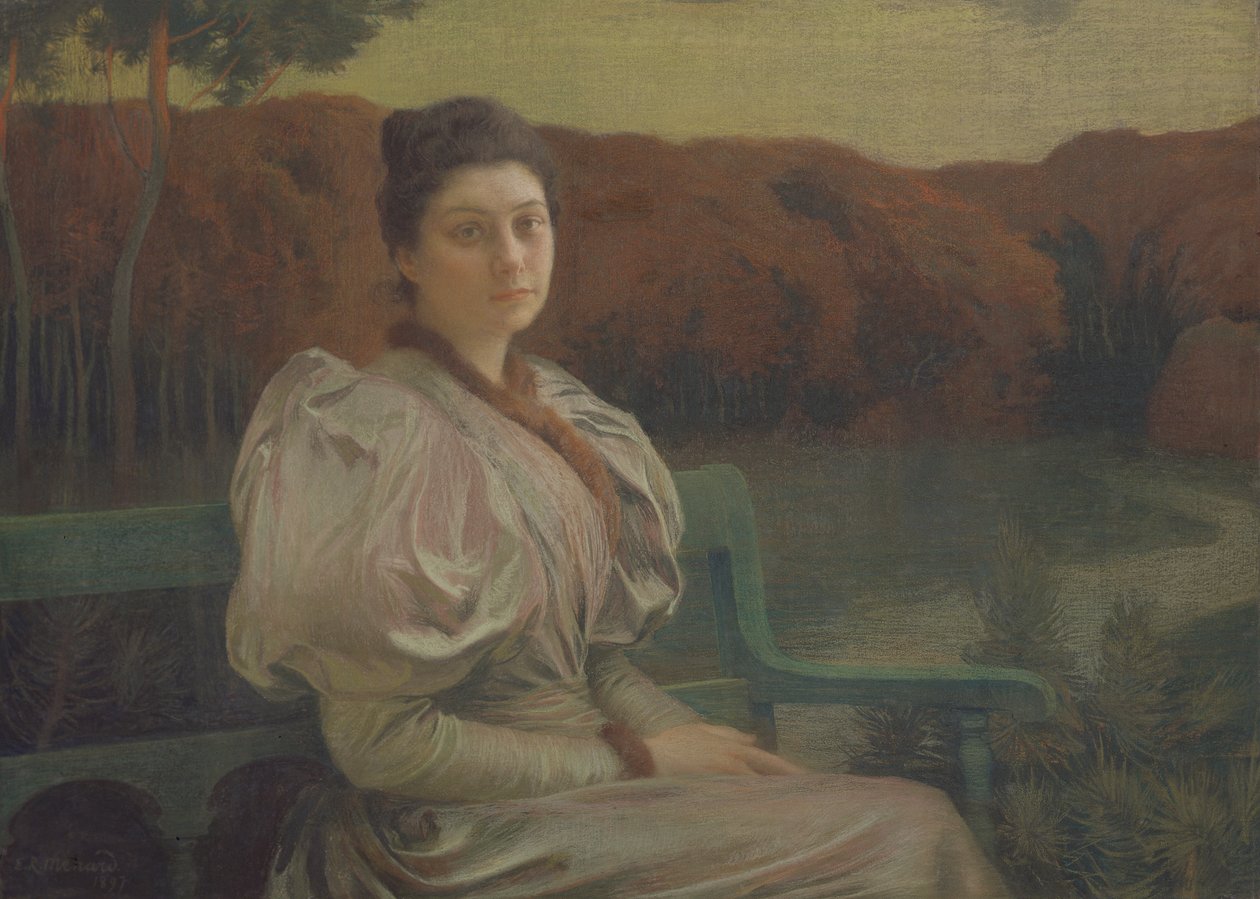 Porträt von Louise Galtier-Boissiere, 1897 von Marie Auguste Emile Rene Menard