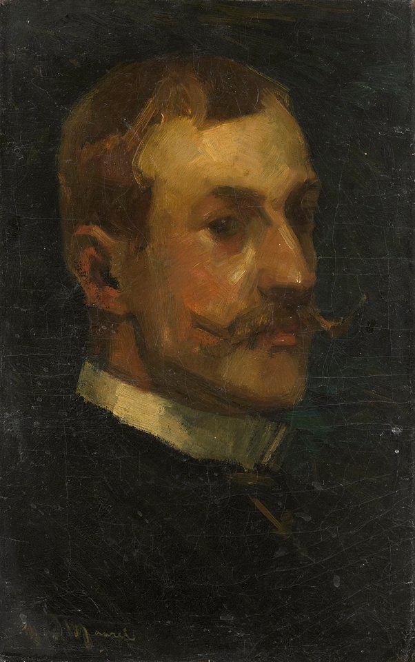 Porträt von Adriaan Pit 1860-1944, Direktor des Niederländischen Museums für Kunst und Geschichte in Amsterdam von Marinus der van Maarel