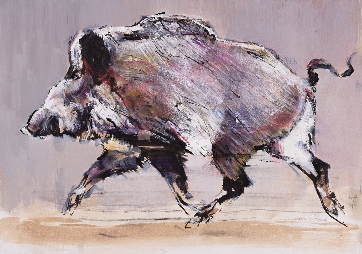 Rennender Eber, 1999 von Mark Adlington