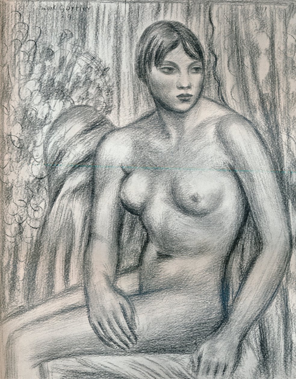 Aktstudie, 20. Jahrhundert, 1932 von Mark Gertler