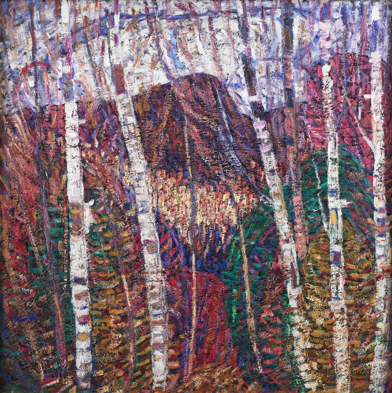 Weiße Birken, ca. 1908 von Marsden Hartley