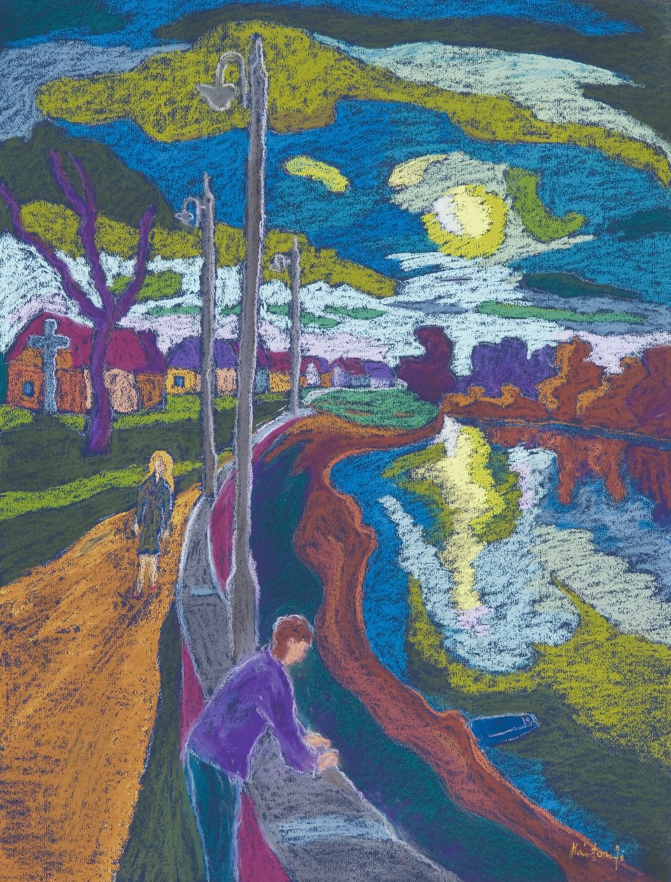 Begegnung bei Sonnenuntergang, 2008 von Marta Martonfi Benke