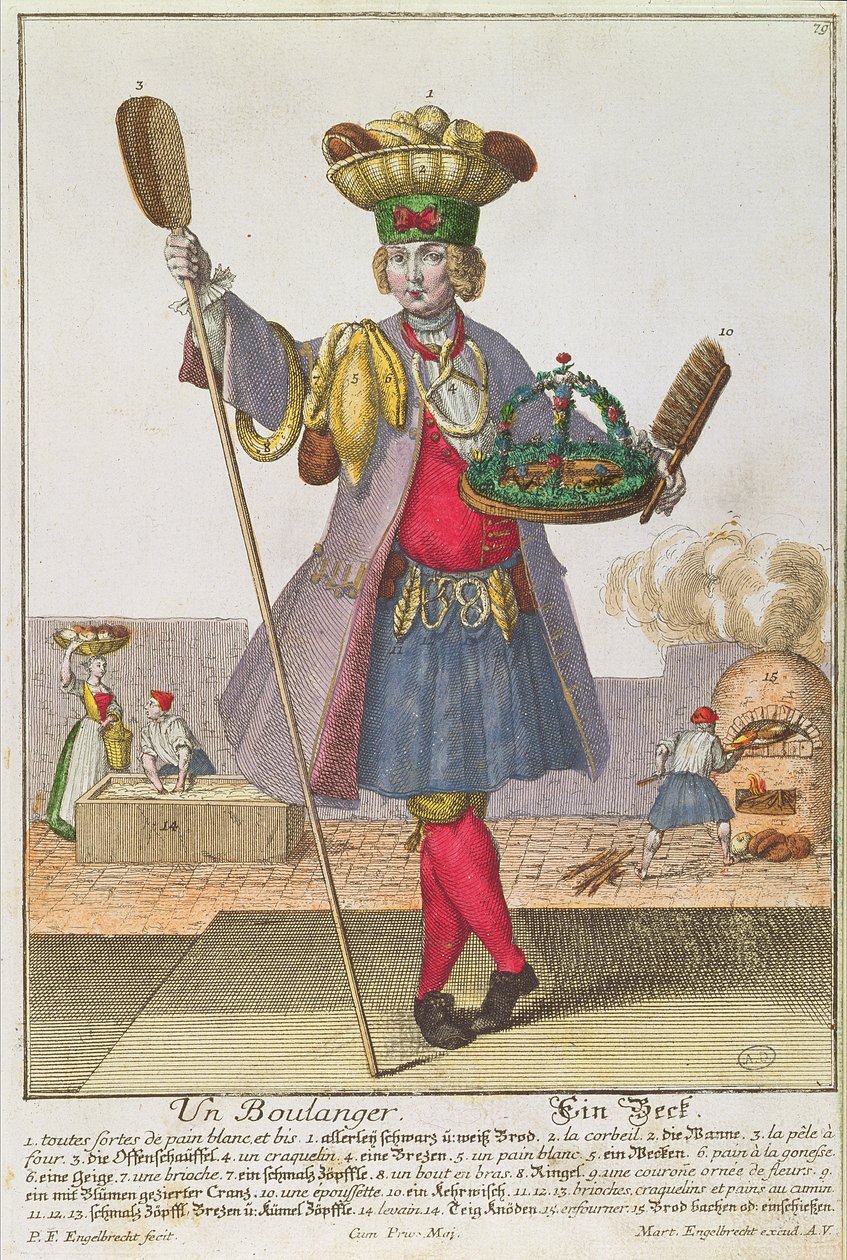 Ein Bäcker, ca. 1735 von Martin Engelbrecht