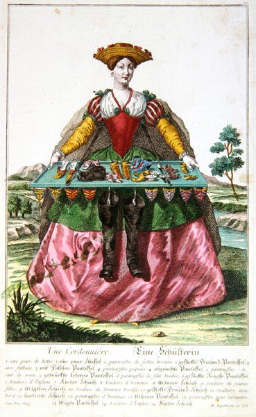 Ein Schuhmacher, ca. 1735 von Martin Engelbrecht