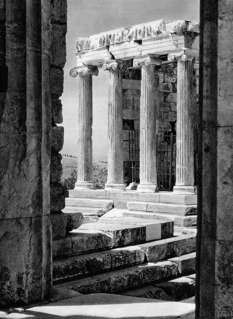 Tempel der Nike, Athen, 1937 von Martin Hurlimann