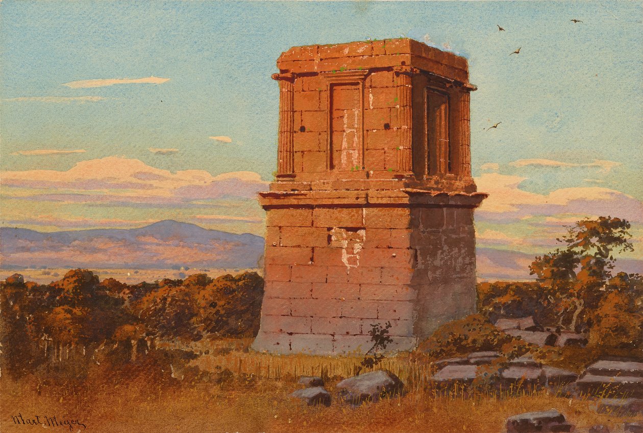 Antikes Grabmal in der Campagna (?) von Martin Meyer