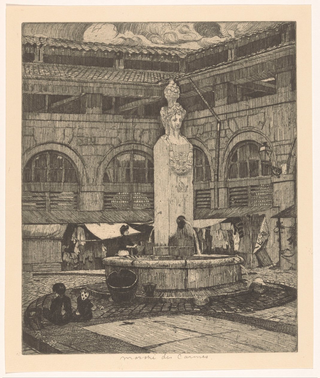 Marché des Carmes in Paris von Martin Monnickendam