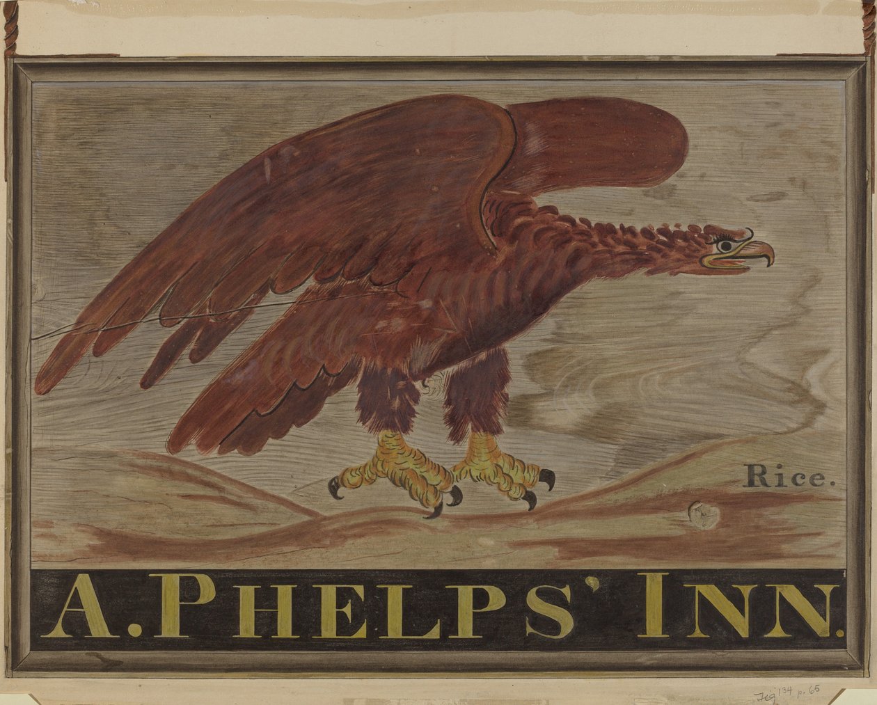 Gasthausschild: A. Phelps, um 1939 von Martin Partyka