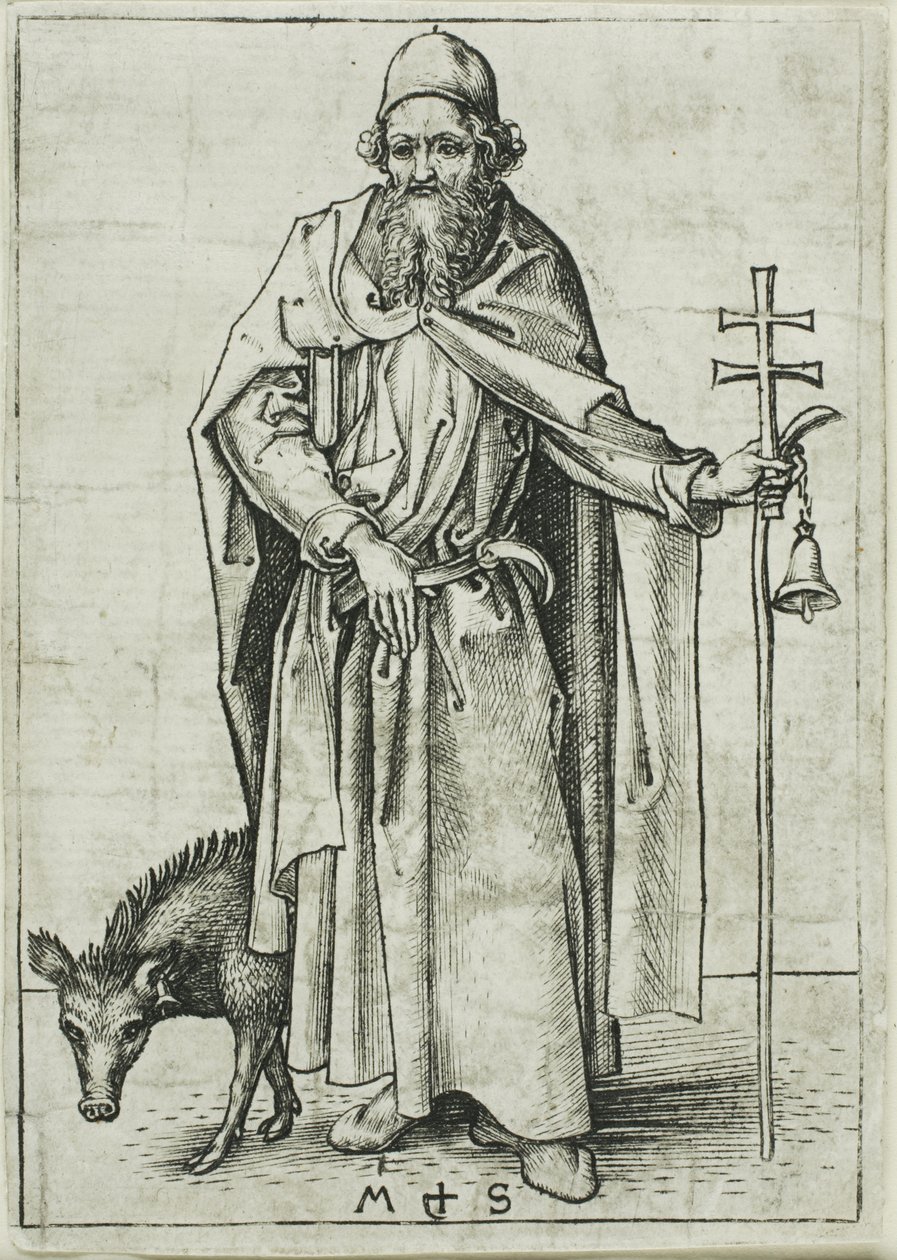 St. Antonius, aus Apostel von Martin Schongauer