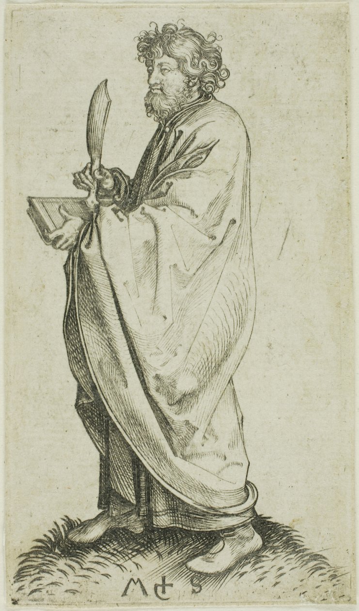 St. Bartholomäus, aus Apostel von Martin Schongauer