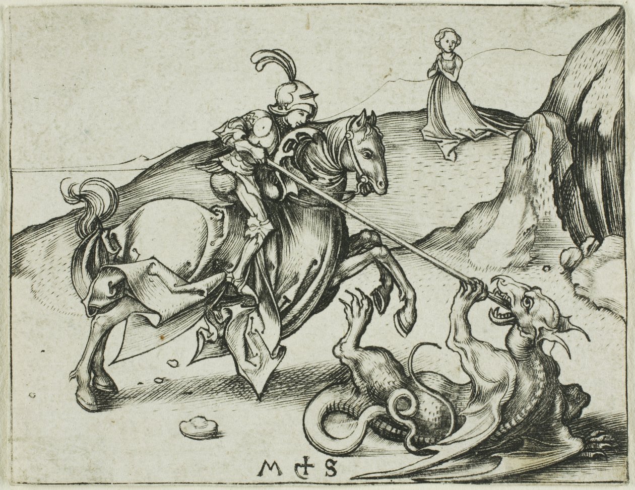 St. Georg von Martin Schongauer