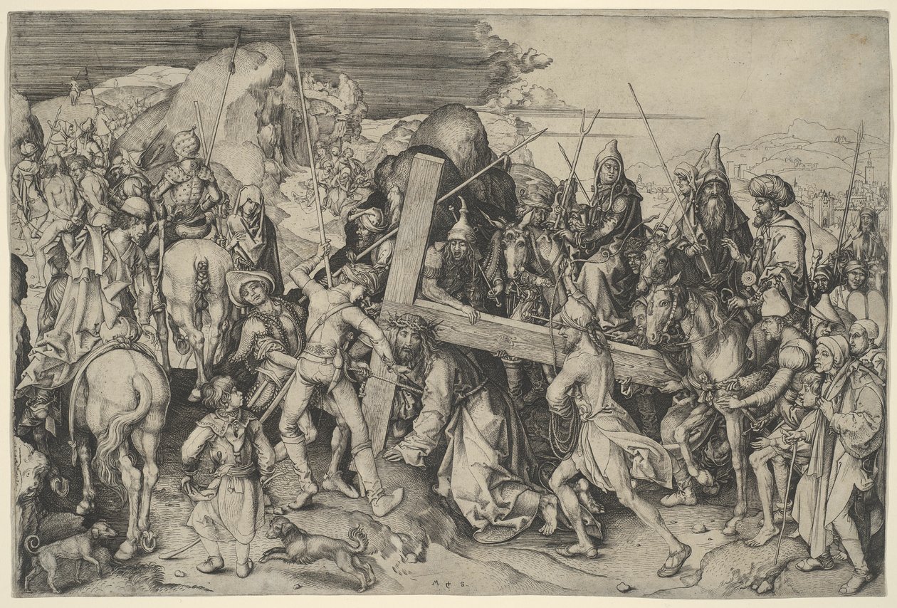 Der Weg nach Golgatha von Martin Schongauer