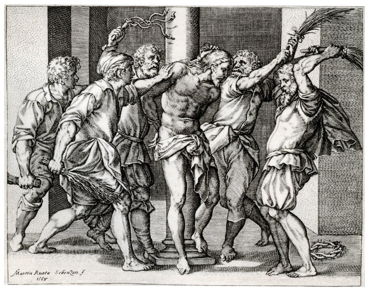 Die Geißelung Christi, 1568, 1937 von Martino Rota
