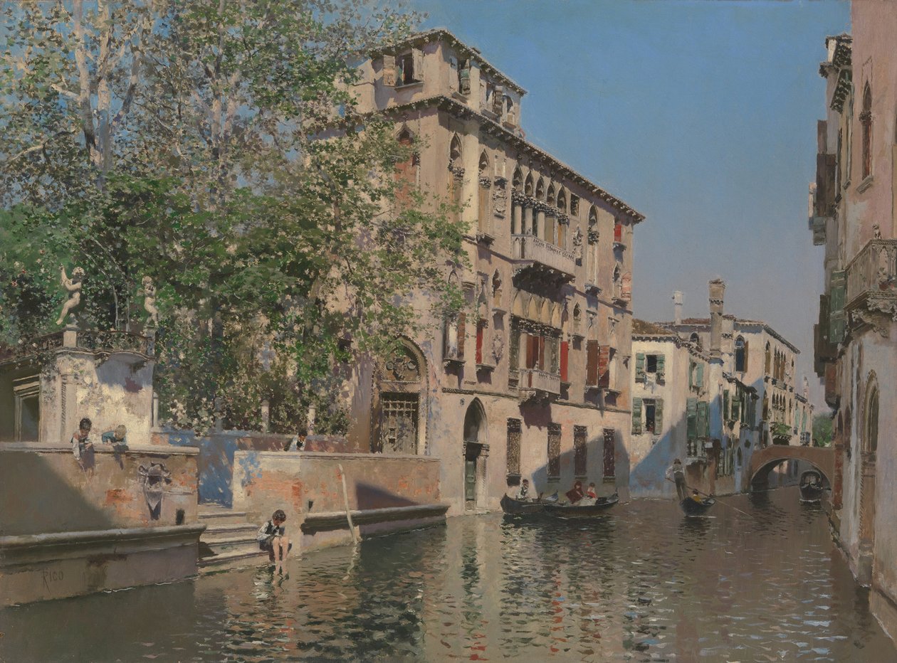 Ein Kanal in Venedig, ca. 1875 von Martín Rico y Ortega