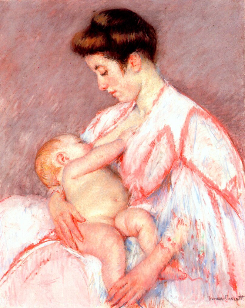 Baby John wird gestillt von Mary Cassatt