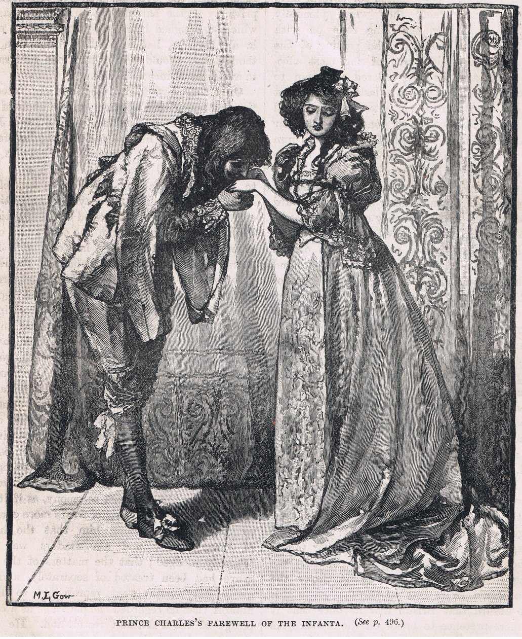 Abschied von Prinz Charles von der Infantin, 1623 von Mary L. Gow