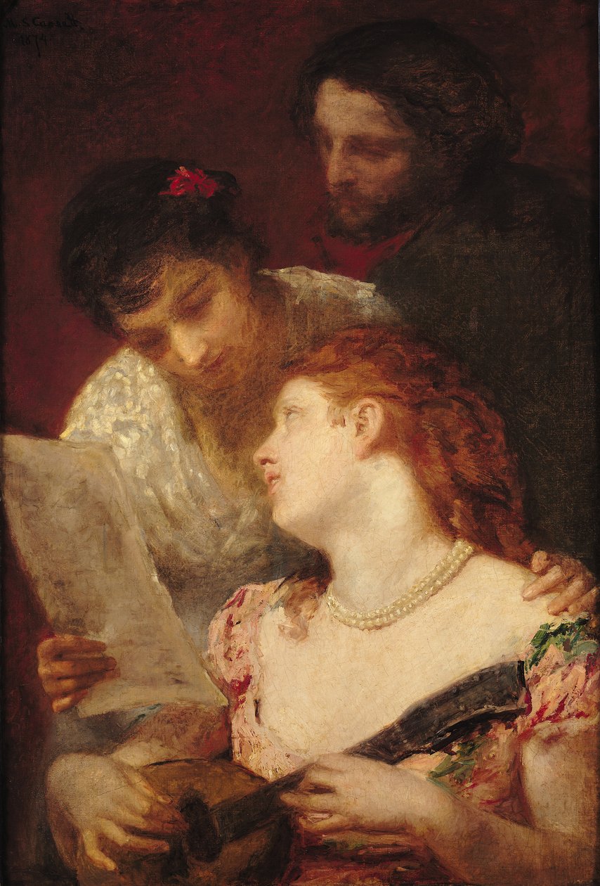 Musikalische Gesellschaft, 1874 von Mary Cassatt