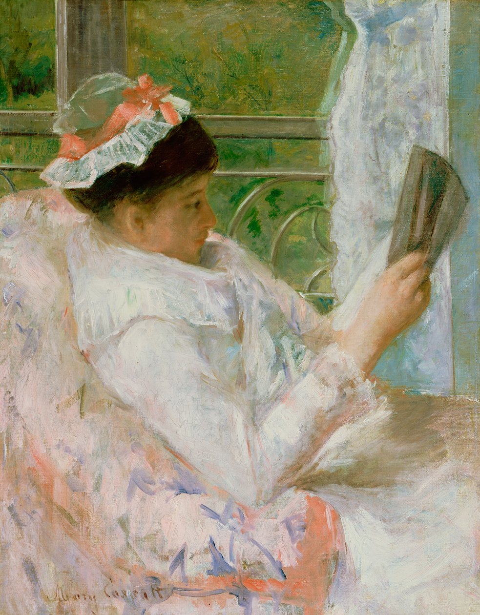 Der Leser (Lydia Cassatt), ca. 1878 von Mary Cassatt