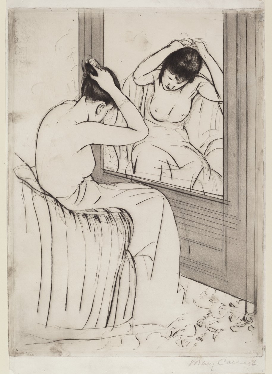 Die Frisur von Mary Cassatt