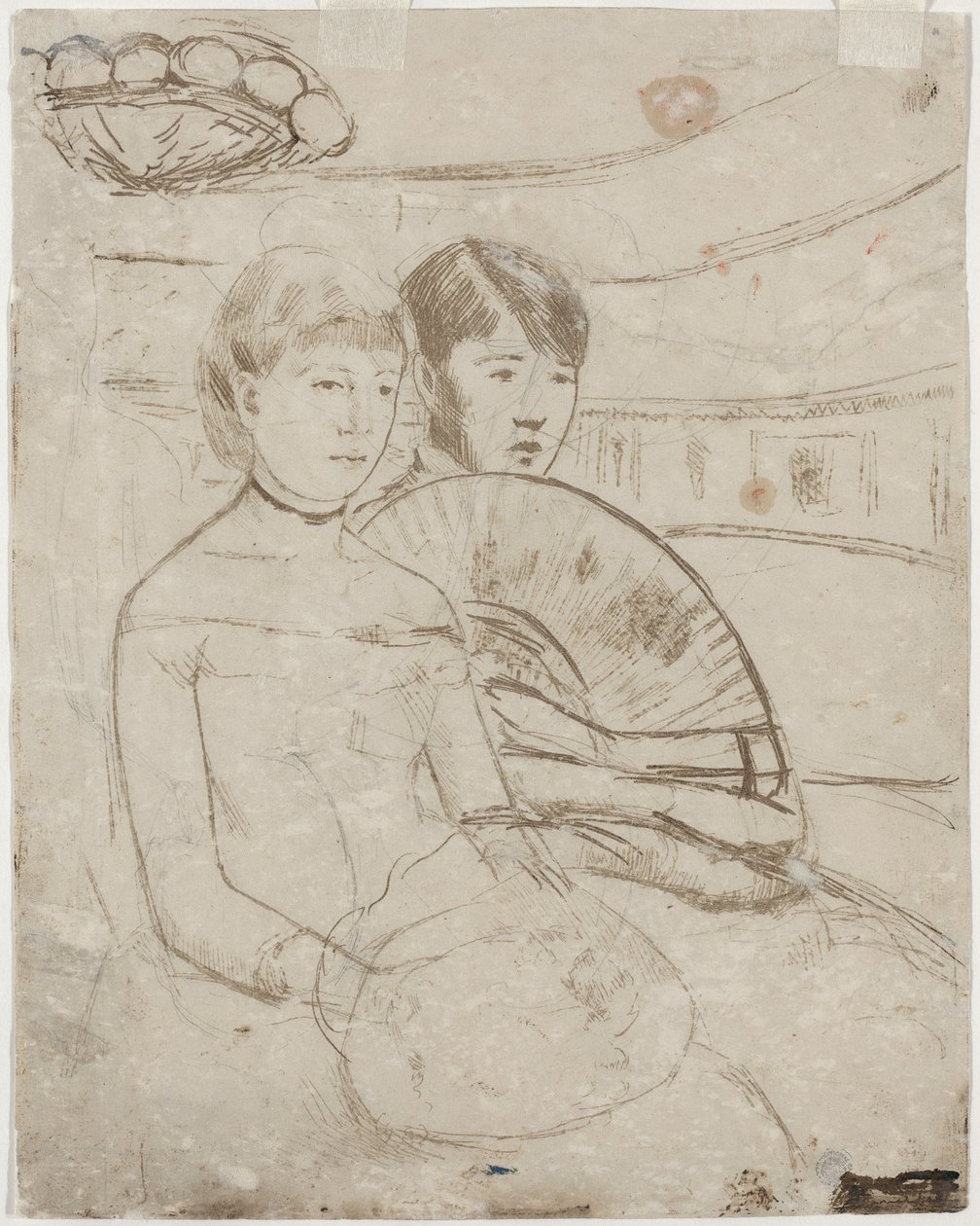 Die Loge [verso] von Mary Cassatt