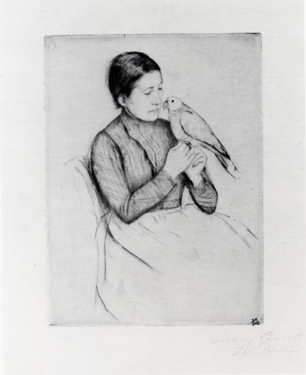 Der Papagei von Mary Stevenson Cassatt