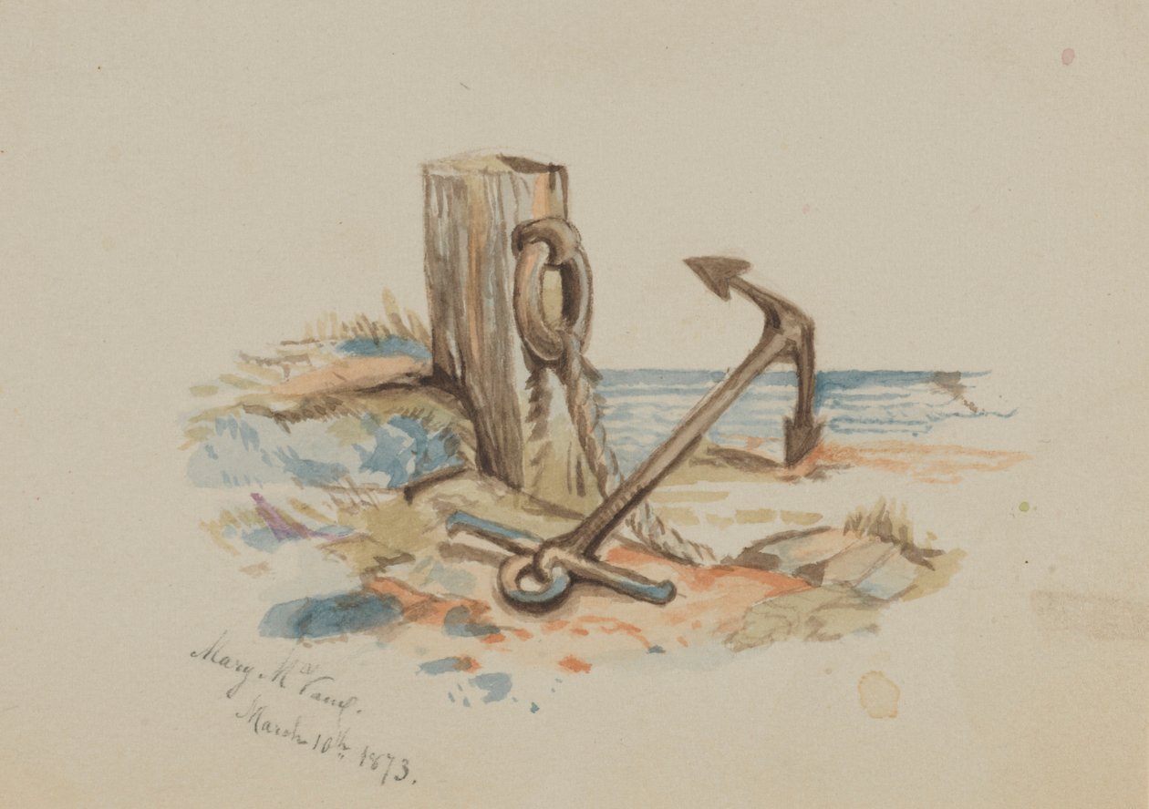 Ohne Titel (Anlegen und Anker) von Mary Vaux Walcott