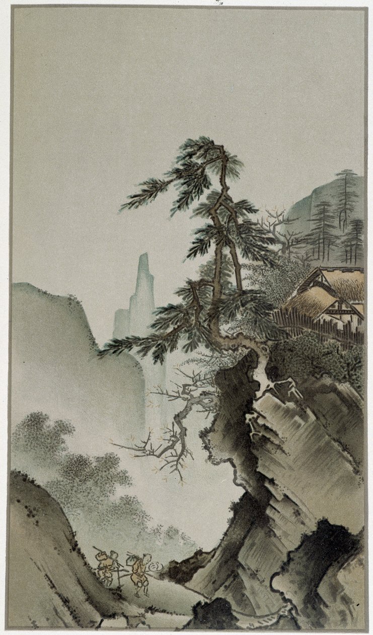 Japanische Kampagne. Gemälde, Kano Masanobu zugeschrieben von Masanobu Kano