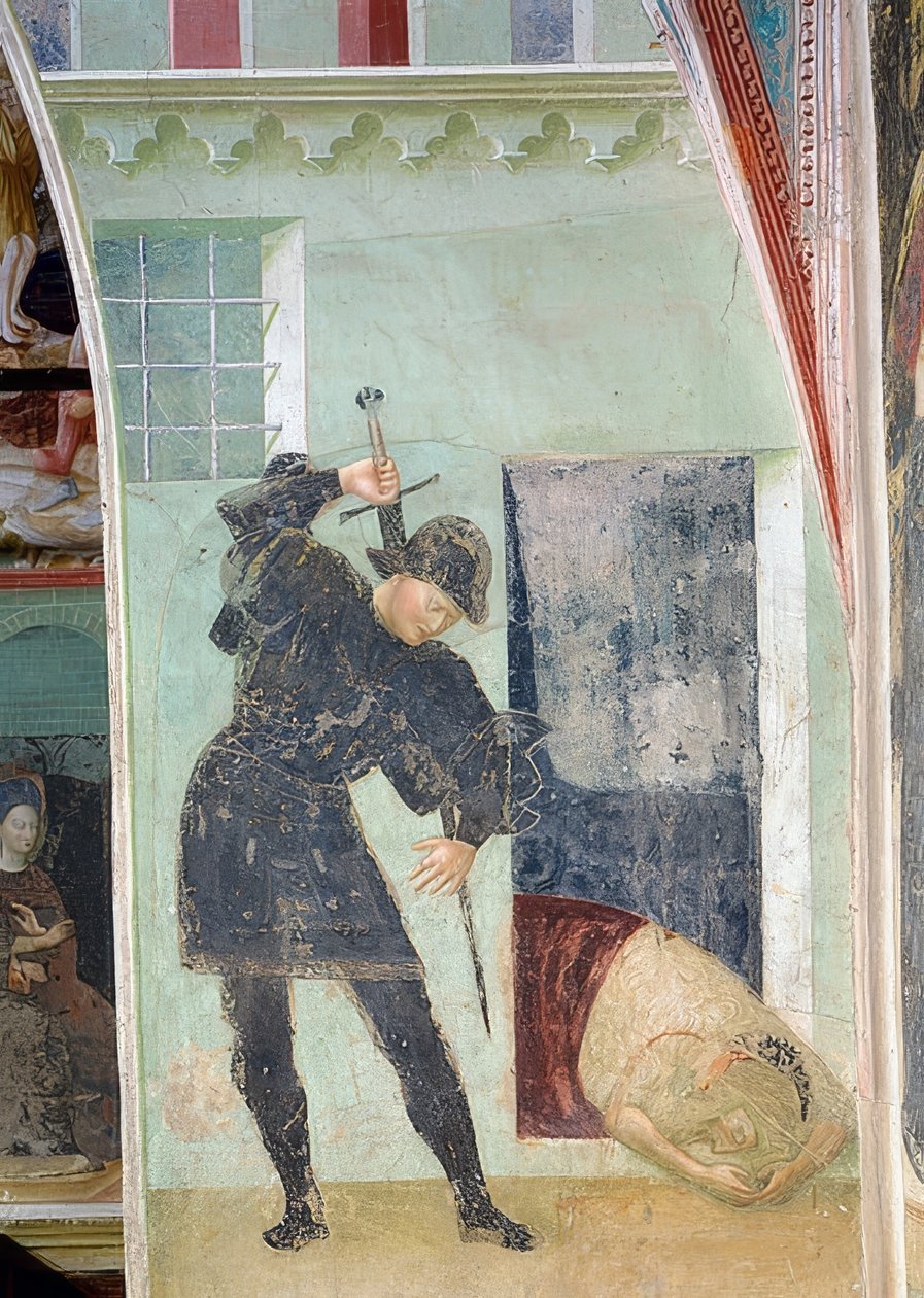 Die Enthauptung Johannes des Täufers von Tommaso Masolino da Panicale