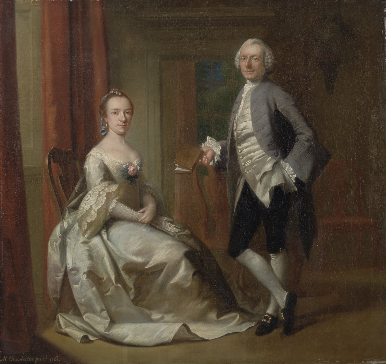 Konversationsstück, 1761 von Mason Chamberlin