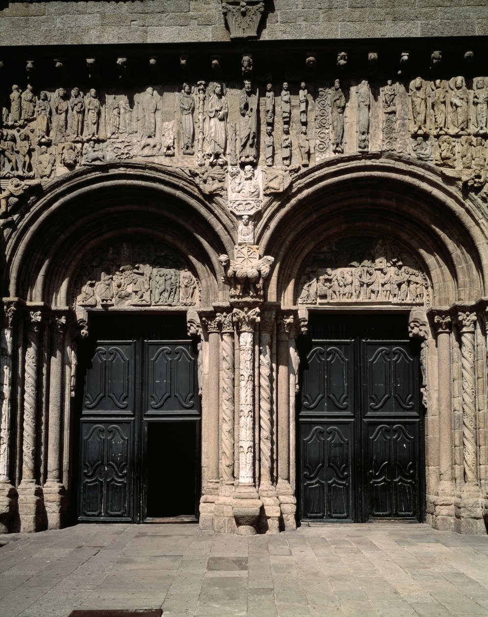 Ansicht des Portico de las Platerias von Master Mateo
