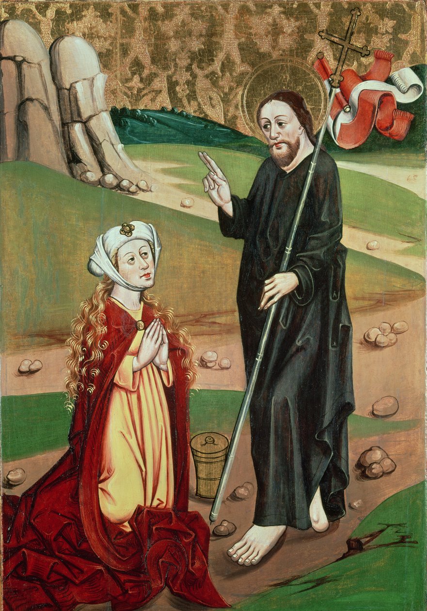 Christus erscheint Maria Magdalena von Master of Janosret