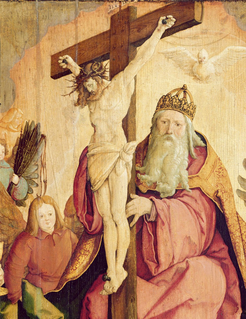 Die Heilige Dreifaltigkeit (Detail) von Master of Messkirch