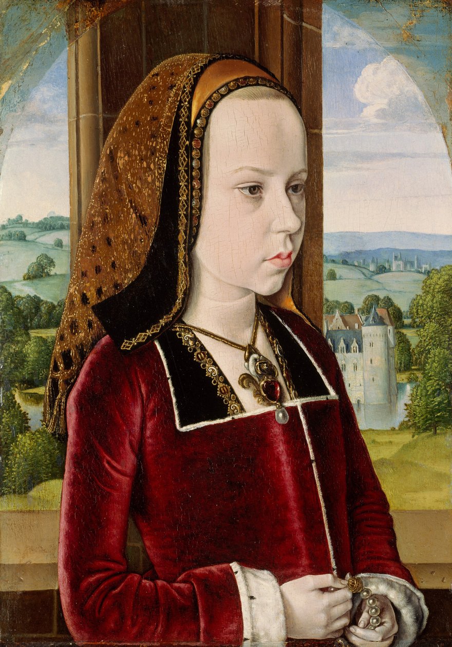 Porträt von Margarete von Österreich, ca. 1490 von Master of Moulins