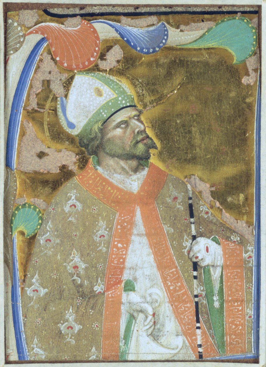 Ein Bischofheiliger von Master of San Michele of Murano