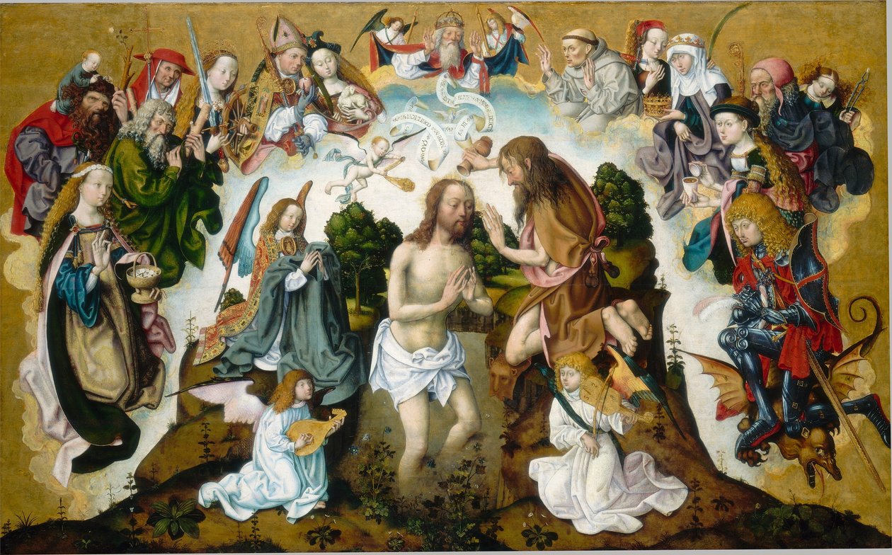 Die Taufe Christi von Master of the Saint Bartholomew Altarpiece