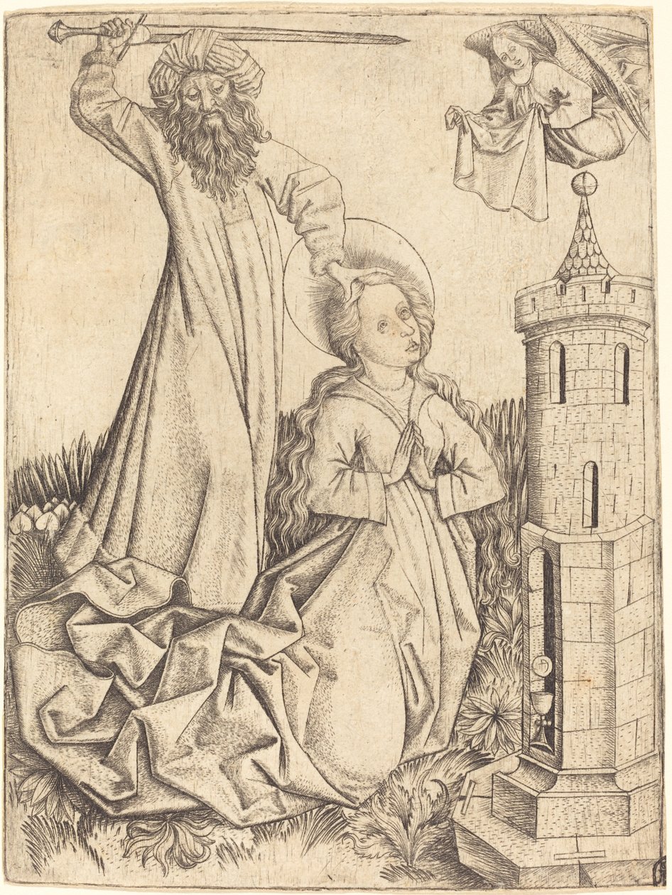 Das Martyrium der Heiligen Barbara von Master E.S.
