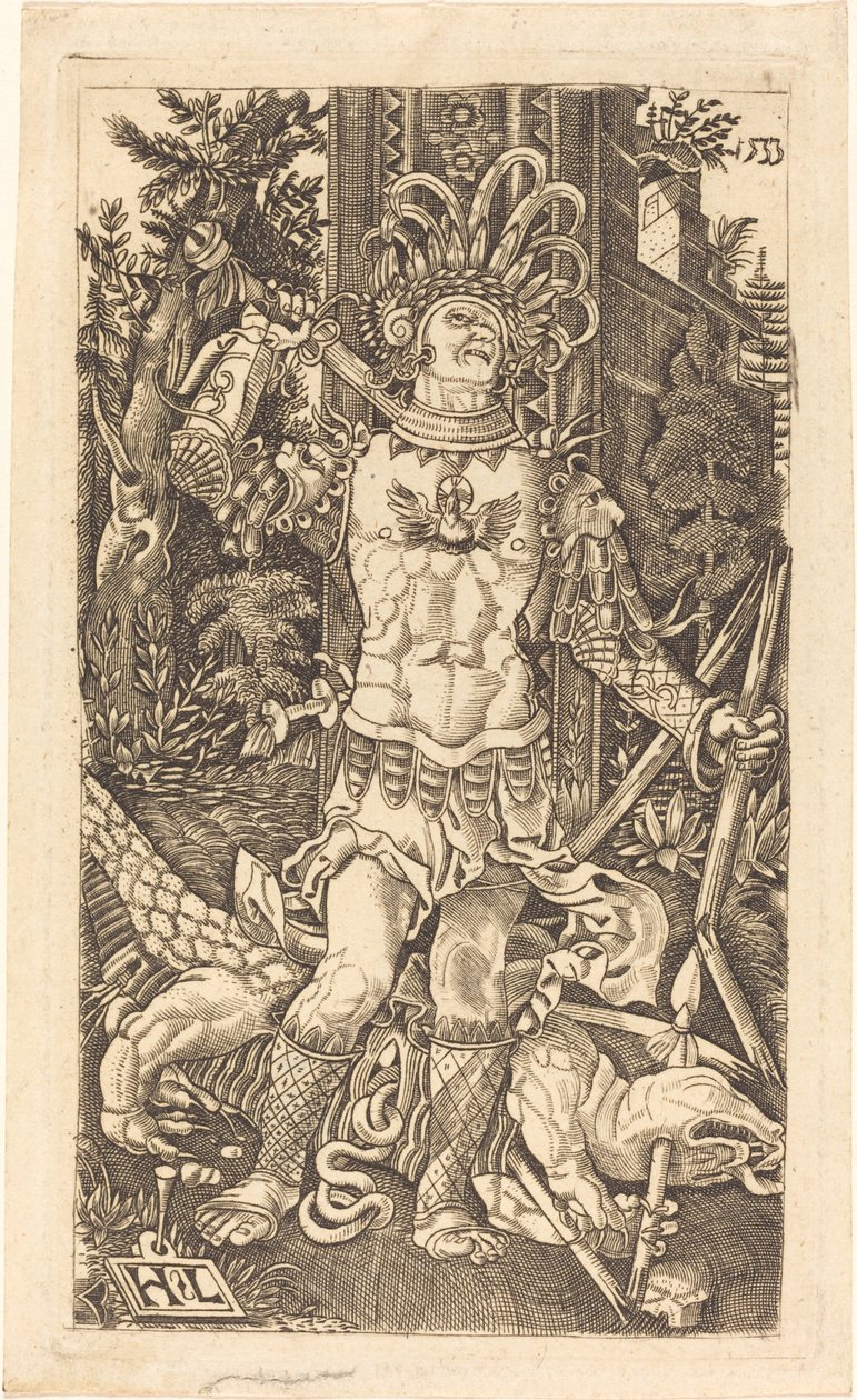 Heiliger Georg stehend von Master H.L.