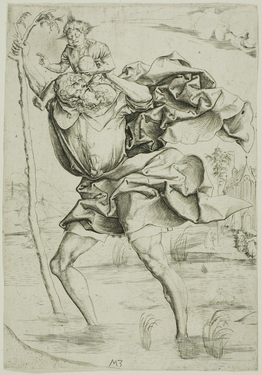 Heiliger Christophorus von Master MZ