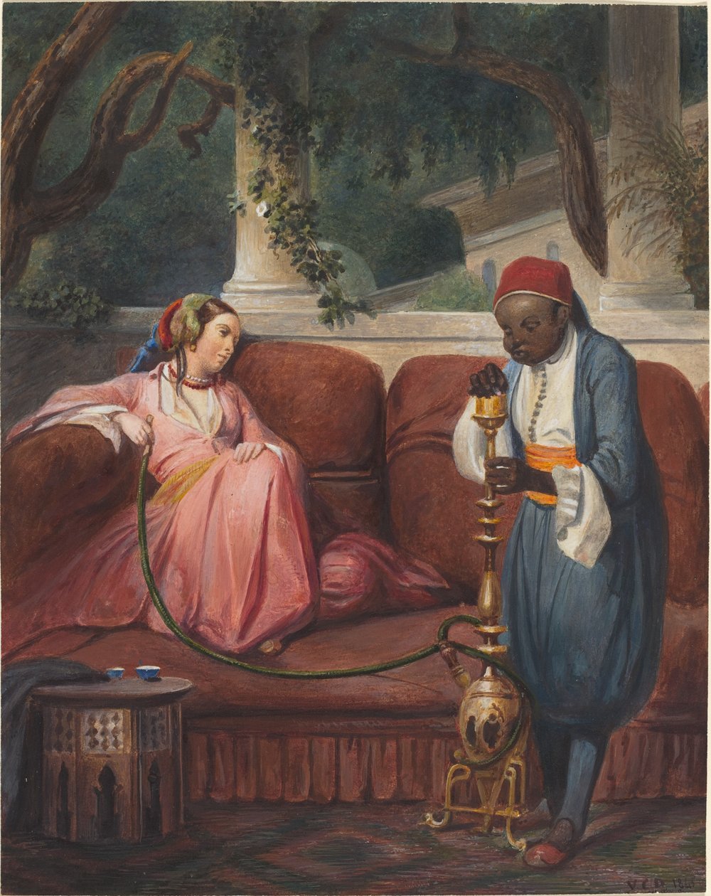 Orientalische Frau mit Wasserpfeife von Master VCD