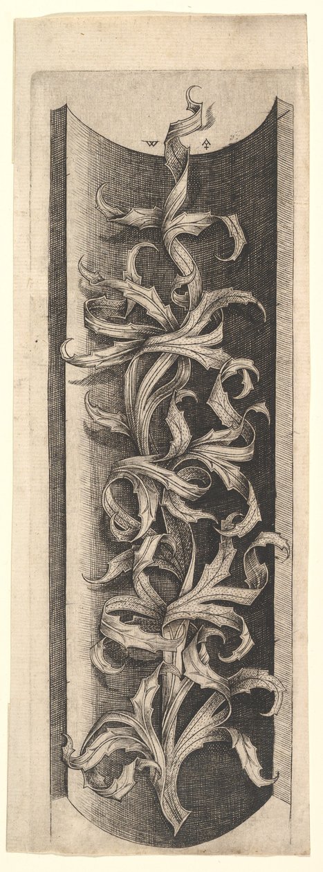 Blattornament, ca. 1465-90 von Master W. with the Key