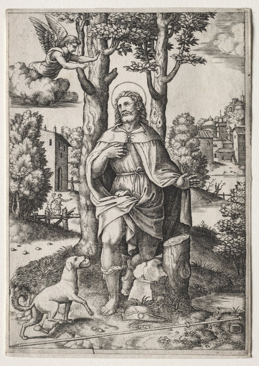Heiliger Rochus von Master of the Die
