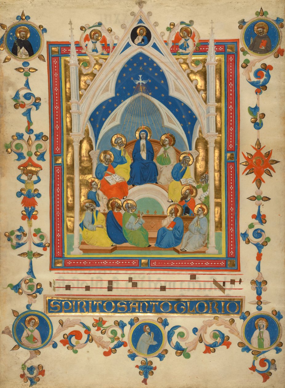 Pfingsten von Master of the Dominican Effigies