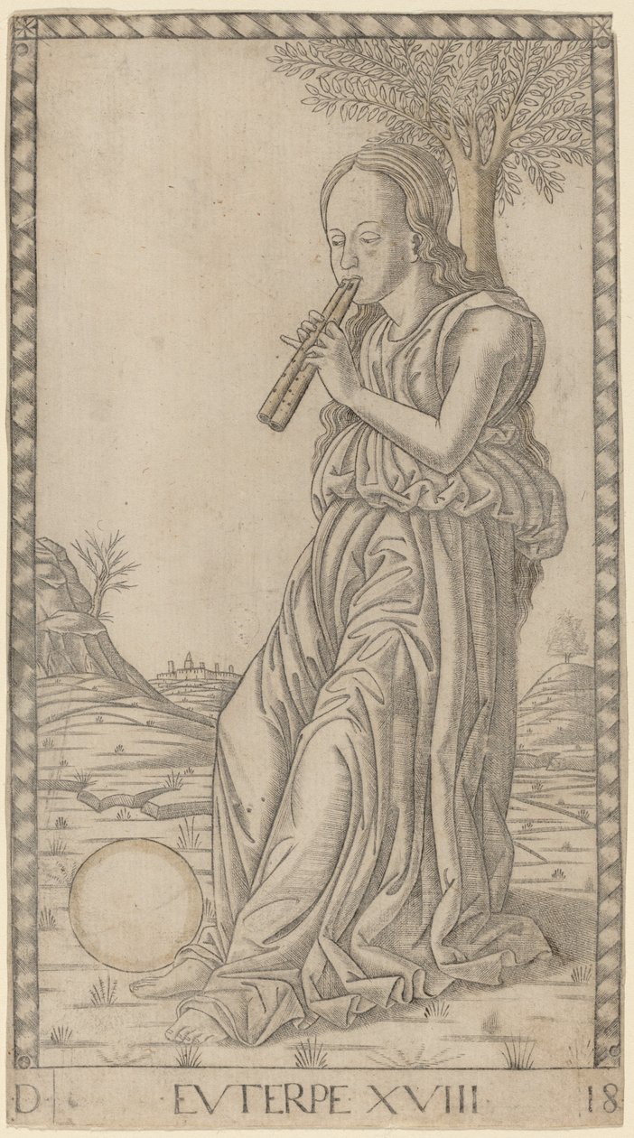 Euterpe von Master of the E Series Tarocchi