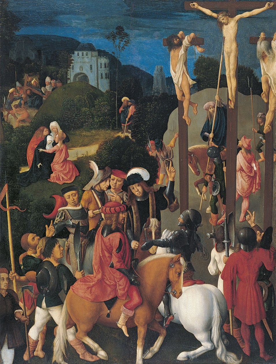 Die Kreuzigung von Master of the Virgo Inter Virgines