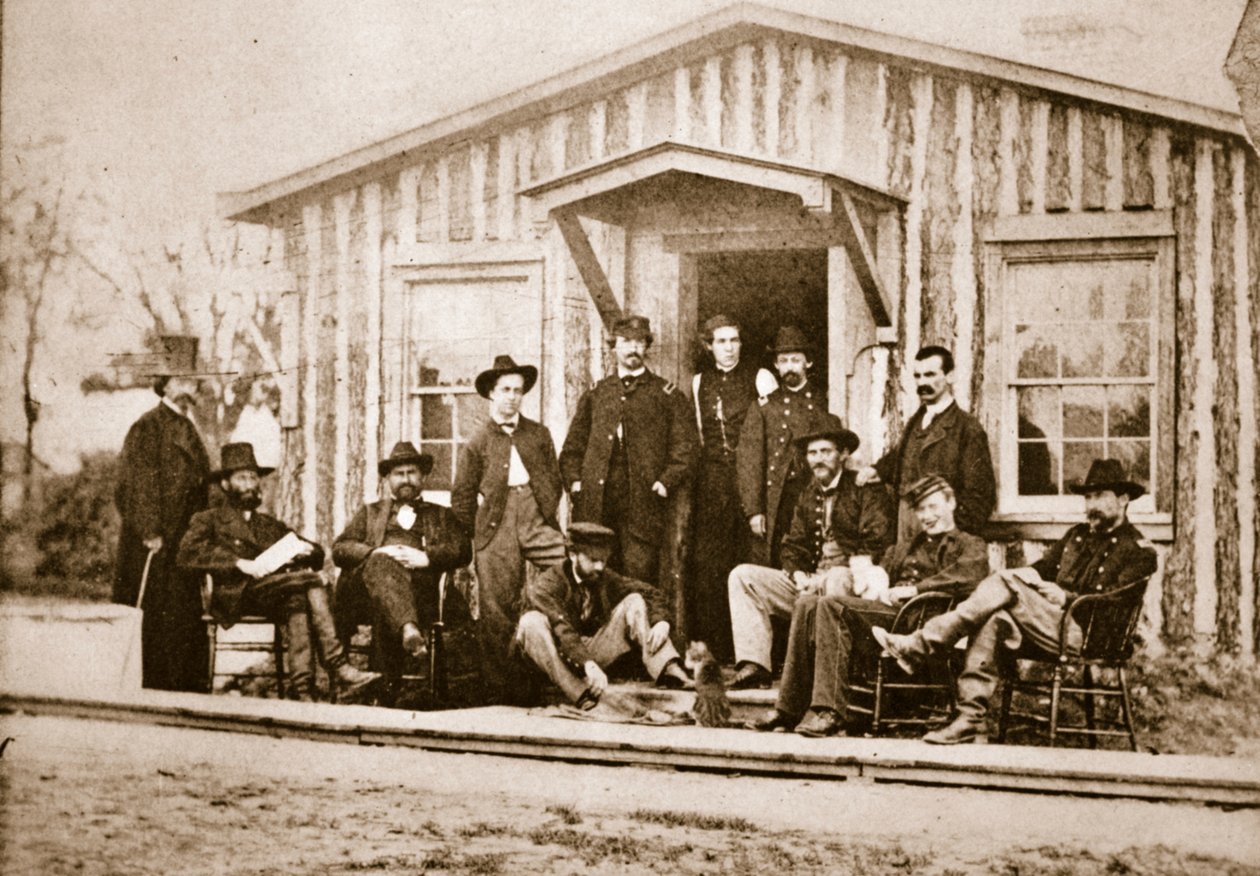 Offiziere von Grants Stab, City Point, Virginia, 1864 von Mathew B. Brady